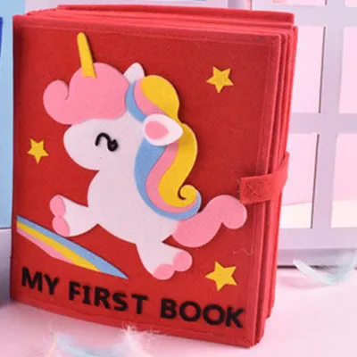 For Girl DIY High Quality My First Book 22 Pages For Baby Early Learning Toys Felt Quiet Book Special Gift Mom Handmade Felt DIY Package - Цвет: For Girl