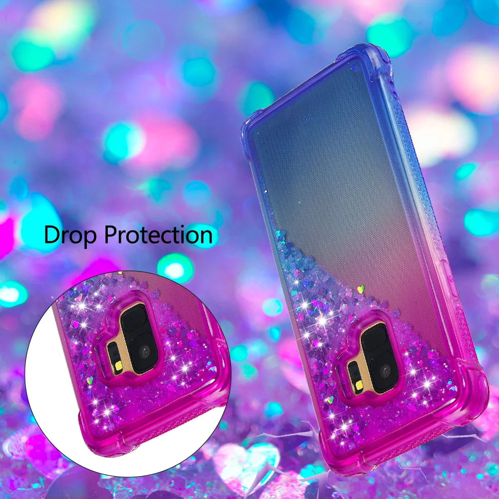 Чехол бампер из ТПУ с зыбучим песком для Samsung Galaxy S9 9S G960F G960F/DS SM