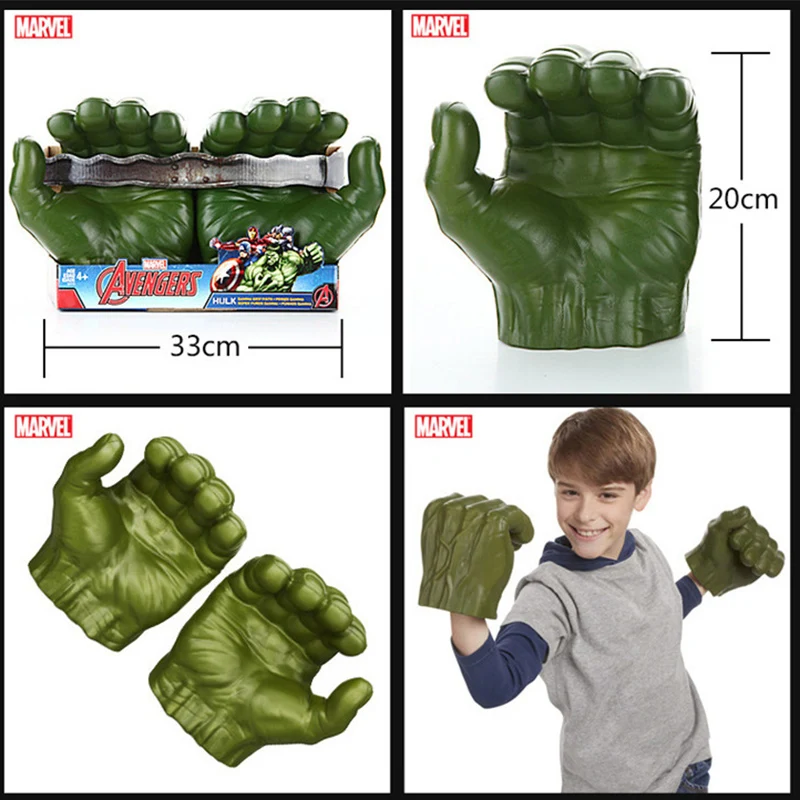 Disney Marvel Мстители перчатки-блокшив Фигурки игрушки Халк фигурка Косплей Marvel Legends Gamma Grip модель игрушки подарок для детей
