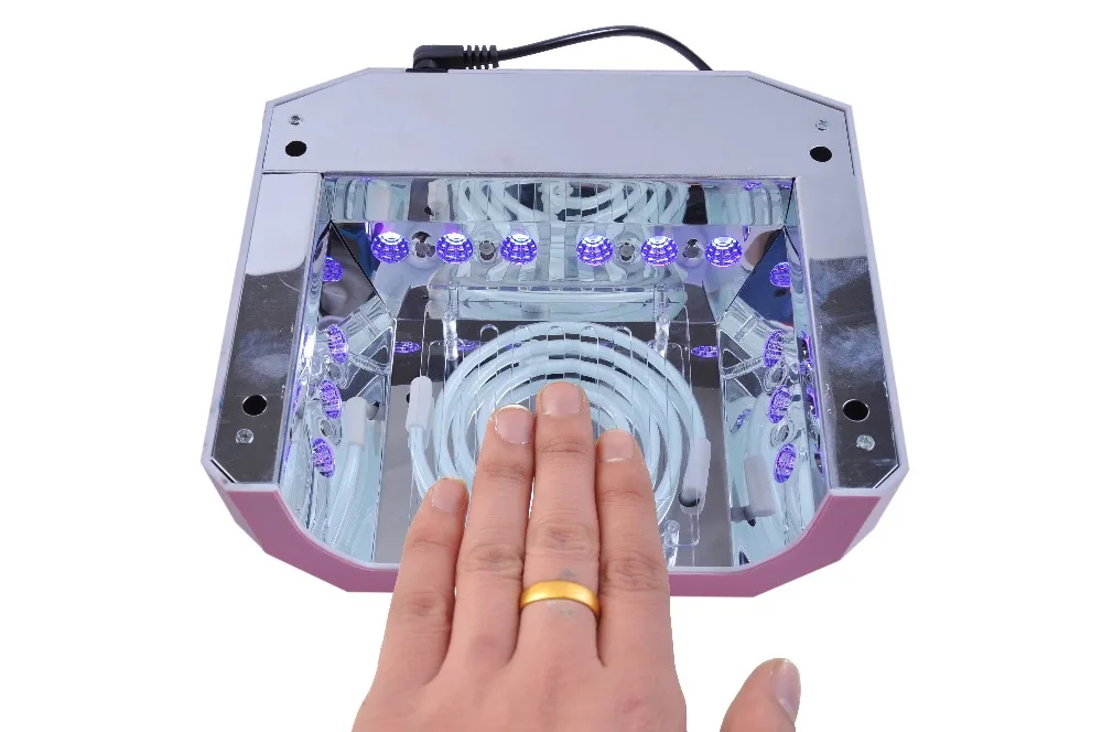 УФ лампа Светодиодная для ногтей Сушилка Алмазная форма 36 Вт длинный LIife LED CCFL