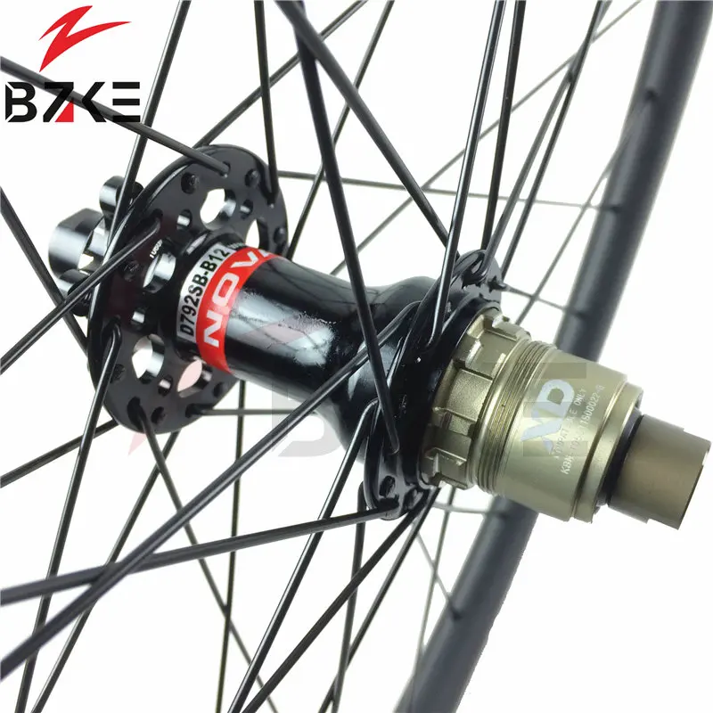 Карбоновые велосипедные колеса 29 дюймов ширина 30 мм карбоновые mtb boost 29er Novatec HUB wheel