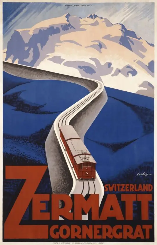 GOTTHARD Seaview горный вид швейцария путешествия серии Винтаж постер декоративная
