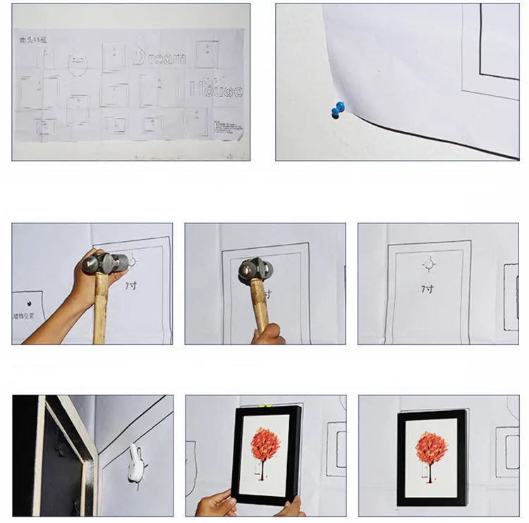 Средиземноморский Стиль 11 шт. фоторамка комплект+ руль+ полка Home Decor фоторамка набор стене висит украшения кадров для фото