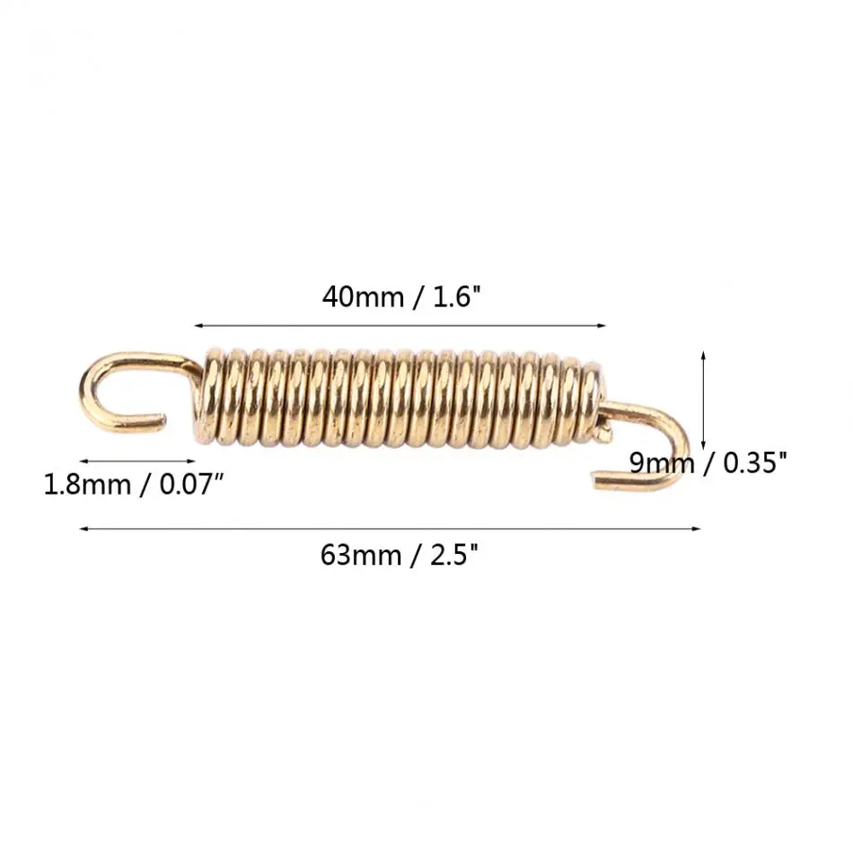 6 шт. пружинный крючок для выхлопной трубы глушитель из нержавеющей стали
