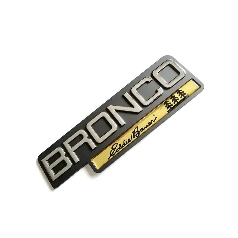 

1PC/LOT Free Shipping ABS Bronco Eddie Bauer Auto Emblem Badge Sticker Embleme Emblema