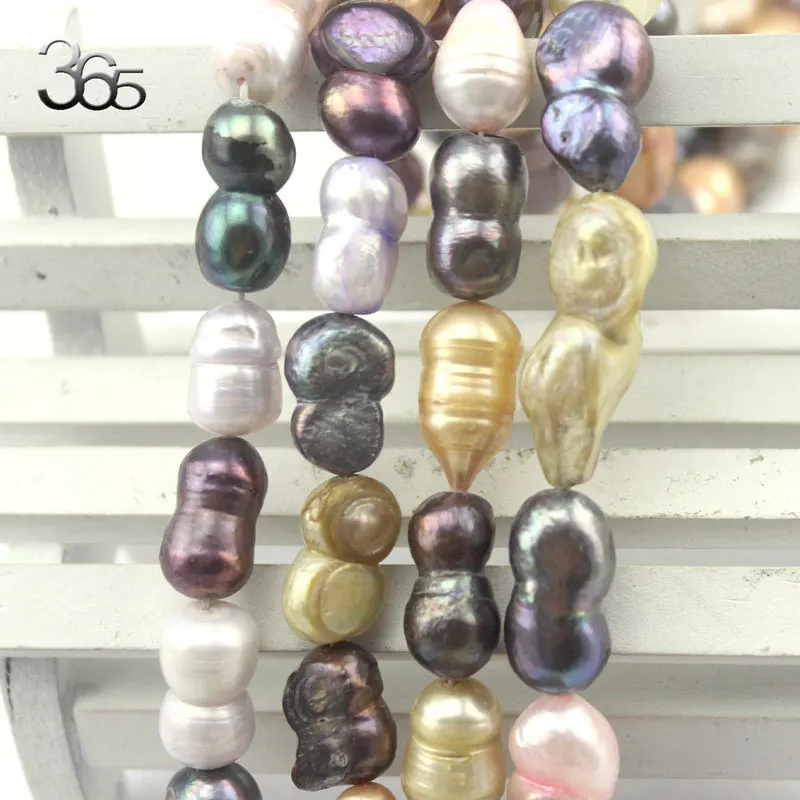 Free Ship Pearl: 12x16mm Peanut Shape Natural Freshwater Pearl DIY Loose Beads For Jewelry Making Strand 15&quot|pearl plastic beads|pearl pandora