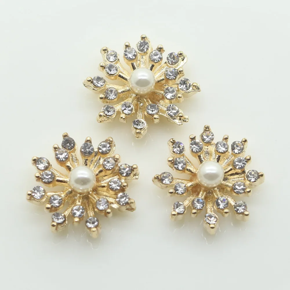 Модные круглые металлические пуговицы из металлического сплава 10 шт. 18 мм