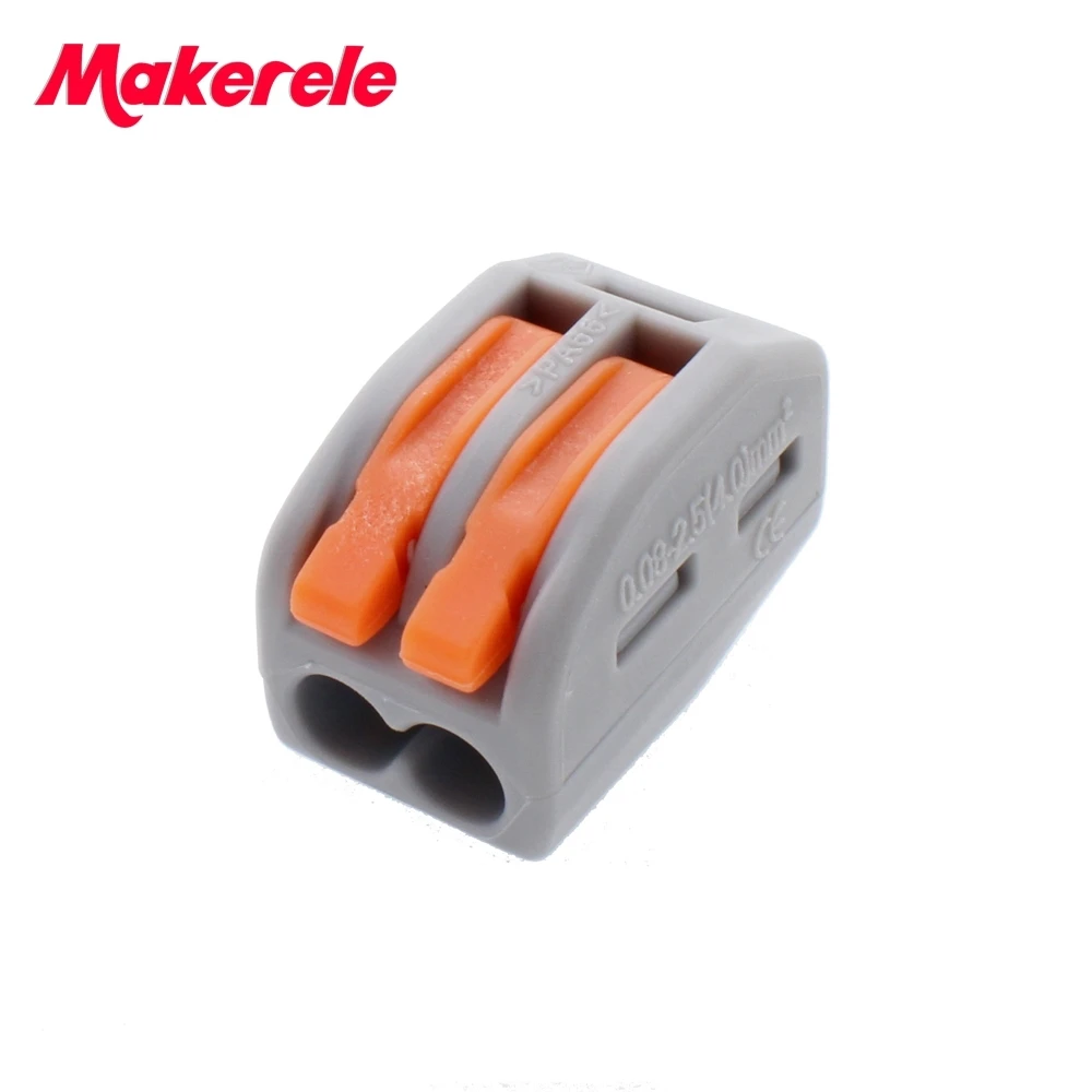 Универсальный Компактный проводной разъем Makerele 222 412 (PCT212) 10 шт. 2 контактных