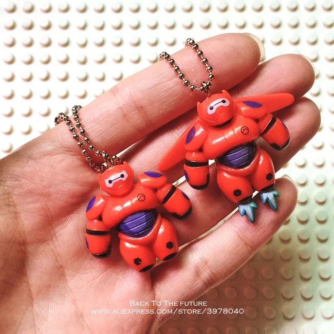 Disney Big Hero 6 Baymax 2 шт./компл. 3 см мини ПВХ фигурка модель осанки аниме коллекционная