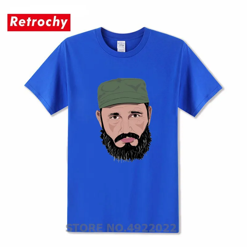 Футболка с изображением кубинского коммунистического лидера Новейшая модная