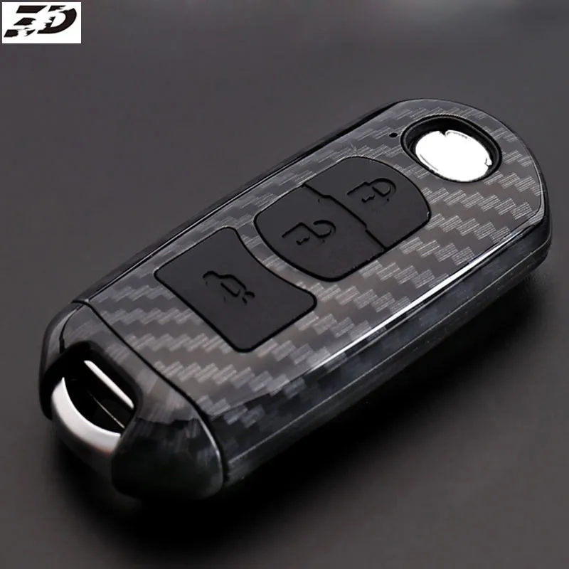 Корпус из углеродного волокна автомобильный чехол для ключа с дистанционным