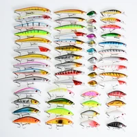 mixed 56pcslot good quality fishing lures kits 8 different models artificial hard baits for sea bass crankbait fishing tackle