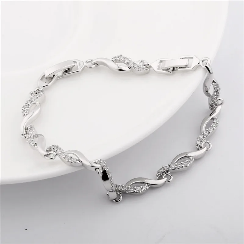 Женский браслет с цепочкой GULICX желтый золотистого цвета скрученный|bracelets for|chain