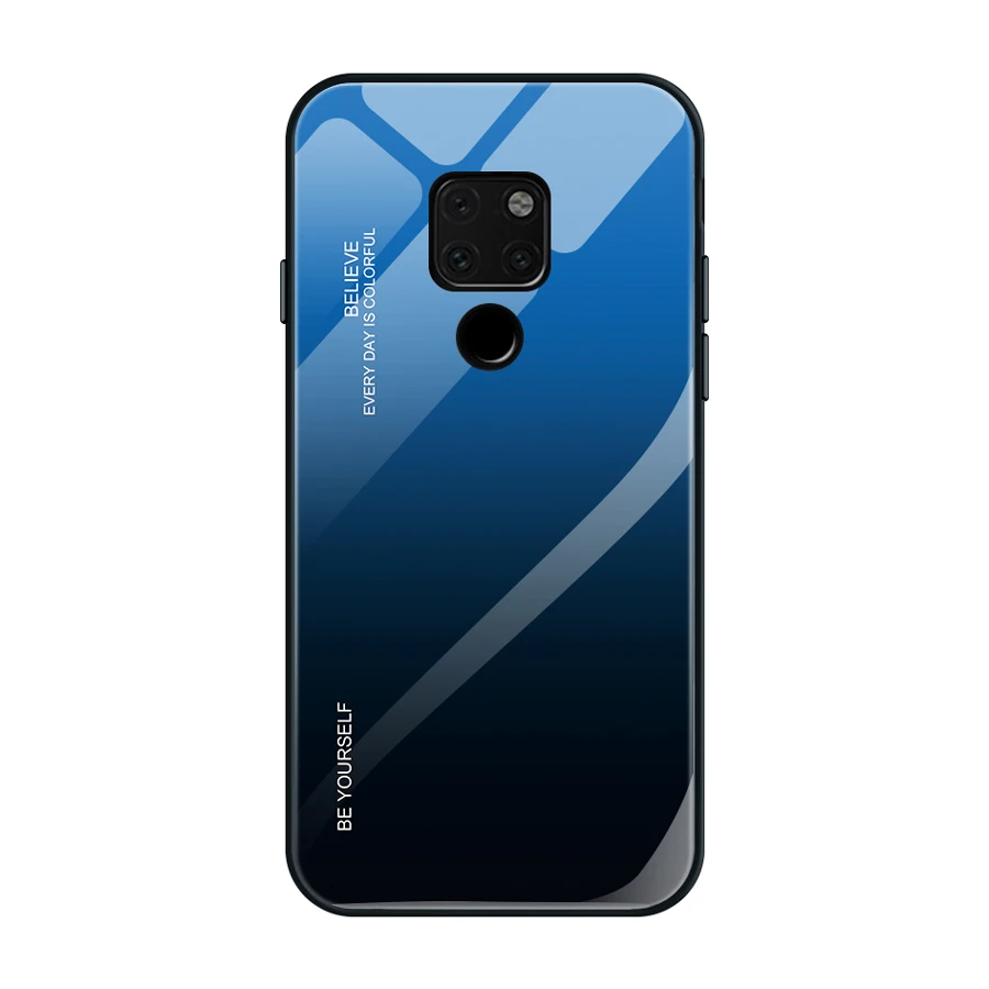 SL007 IQD стеклянный чехол для телефона huawei P20 mate 20 Lite 10 pro Honor 8X max Glory 9 10 закаленное стекло задняя крышка ТПУ Бампер корпус - Цвет: SL007