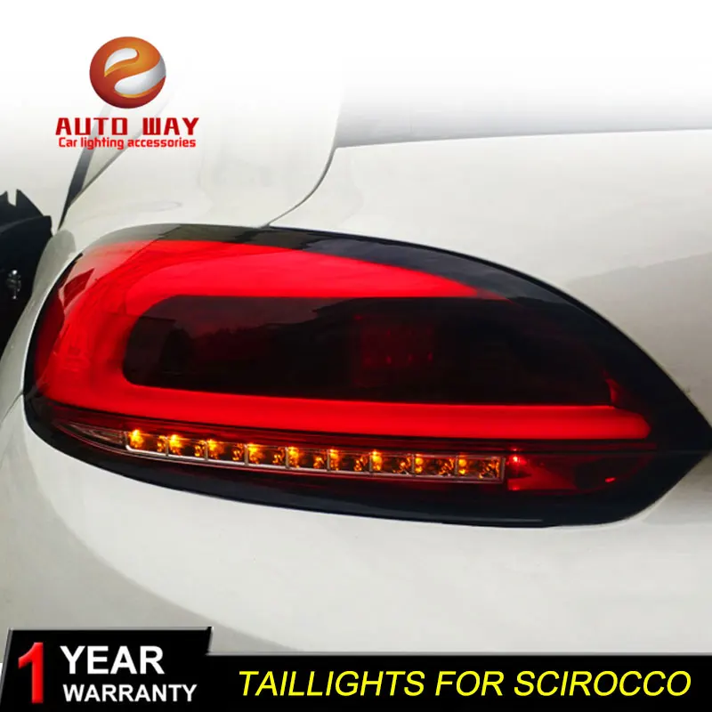 Автомобильный Стайлинг для Volkswagen VW Scirocco, задних сигнальных огней, светодиодный VW Scirocco задний фонарь задний багажная лампа