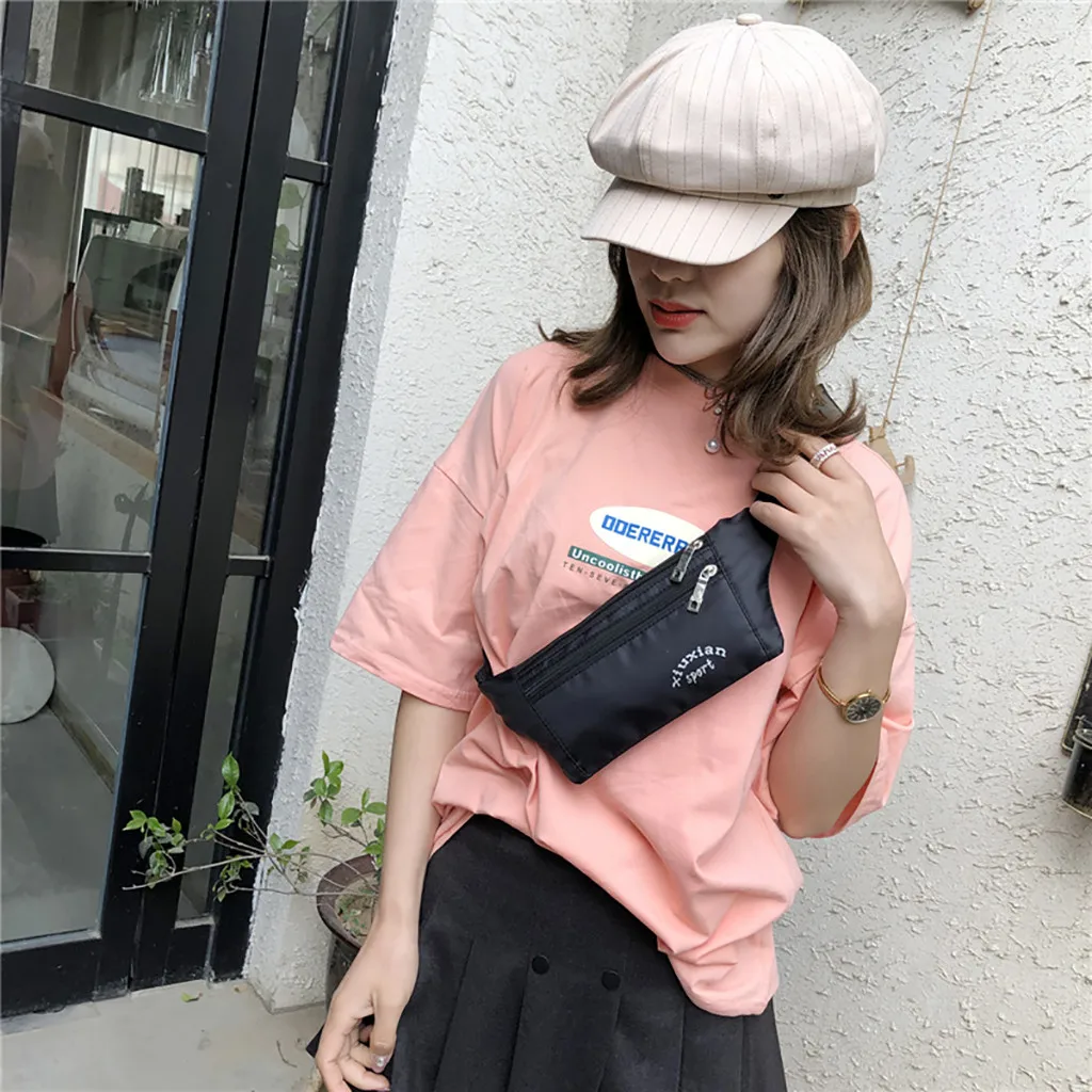 Поясная Сумка Черный Водонепроницаемый барсетка мужской кошелек подростковый