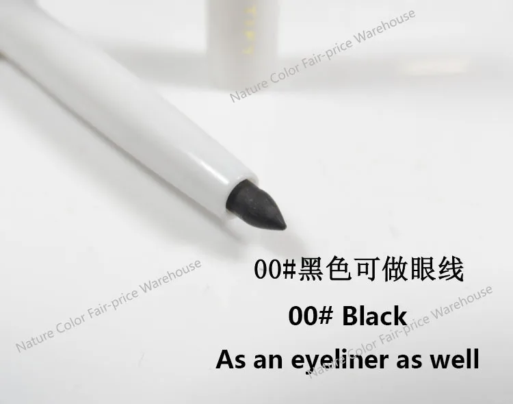 00 - Black 1 шт., вращающийся карандаш для губ, стойкая Косметическая подводка для глаз, ручка для губ, водостойкая, красивый красный карандаш для губ, белый, черный, косметика - Цвет: 00 - Black