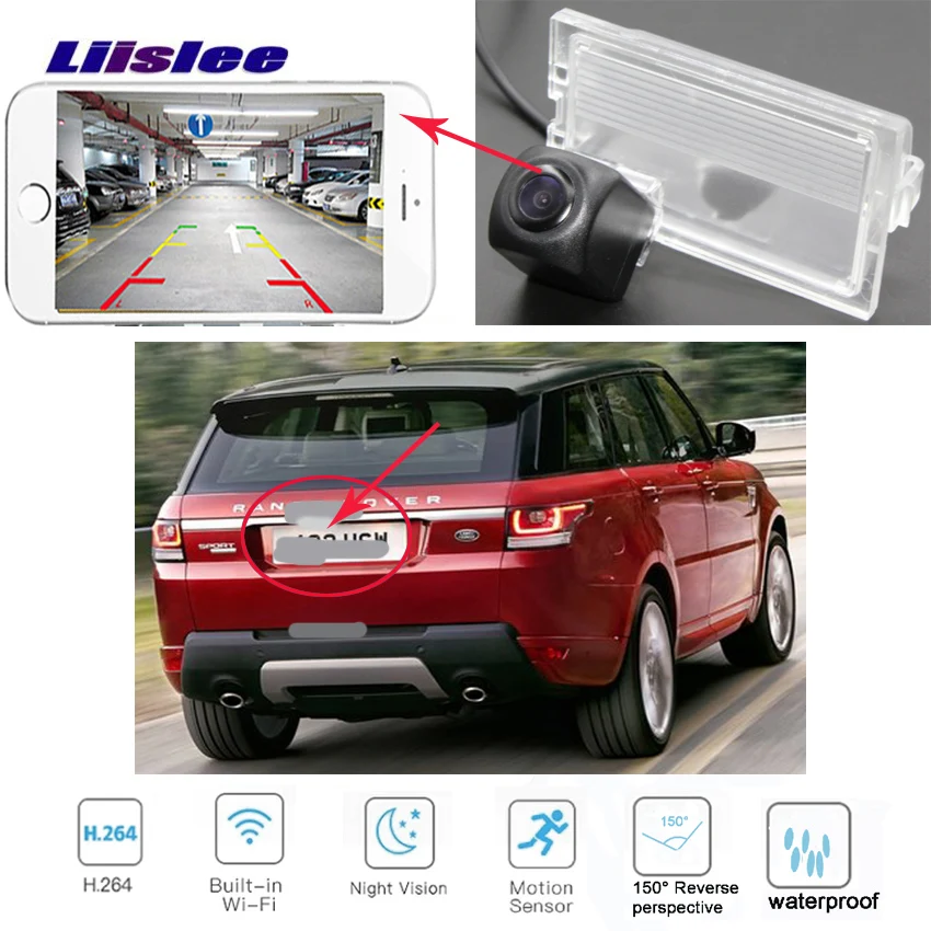LiisLee беспроводная камера заднего вида для Land Rover Range Sport 2005 ~ 2012 Камера парковочная