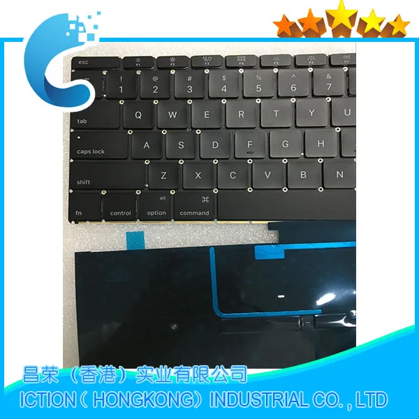 100% Оригинальный ноутбук A1534 клавиатура Американская версия для Macbook Клавиатура