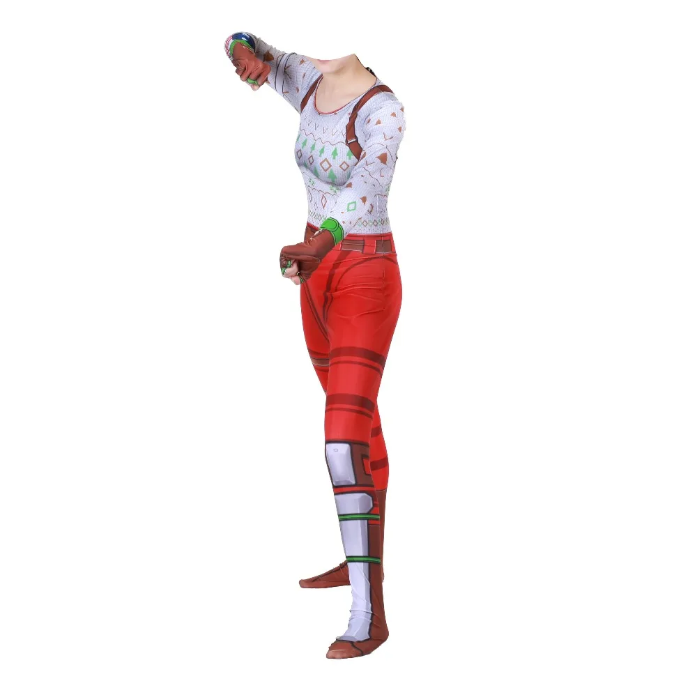 Костюмы для косплея на Хэллоуин день всех святых Epic Games красный NOSED RAIDER zentai