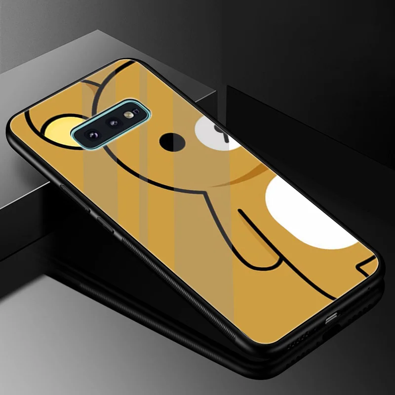 Стеклянный чехол Desxz Rilakkuma из ТПУ для Samsung Galaxy Note 8 9 S10 S7 Edge S8 S9 Plus | Мобильные