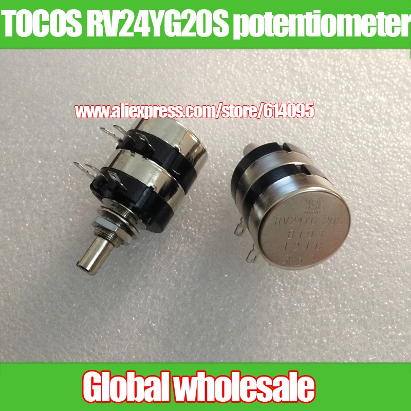 1 шт. японский TOCOS RV24YG20S двойной потенциометр/B1K 2K 5K 10k 50K 100K 250K 500K 1 м регулируемый резистор