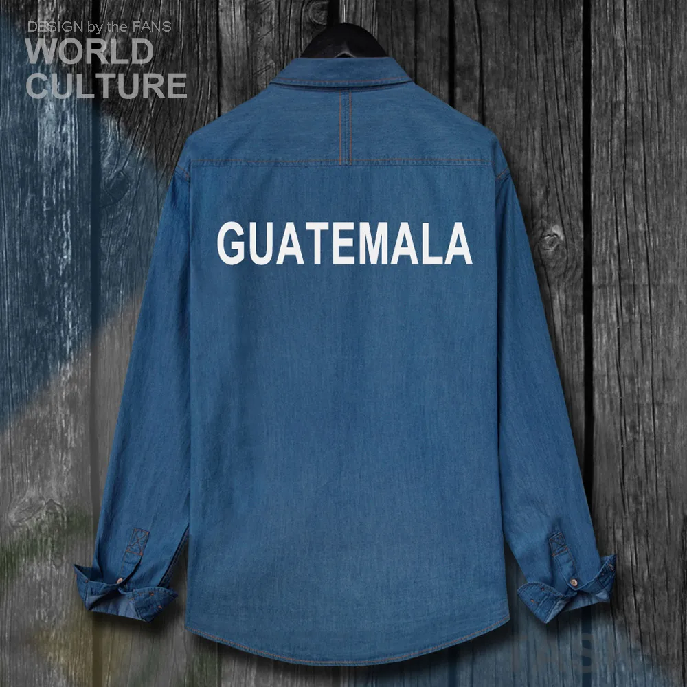 Guatemala Guatemalan GTM GT Мужская одежда с флагом осеннее Ковбойское пальто длинными