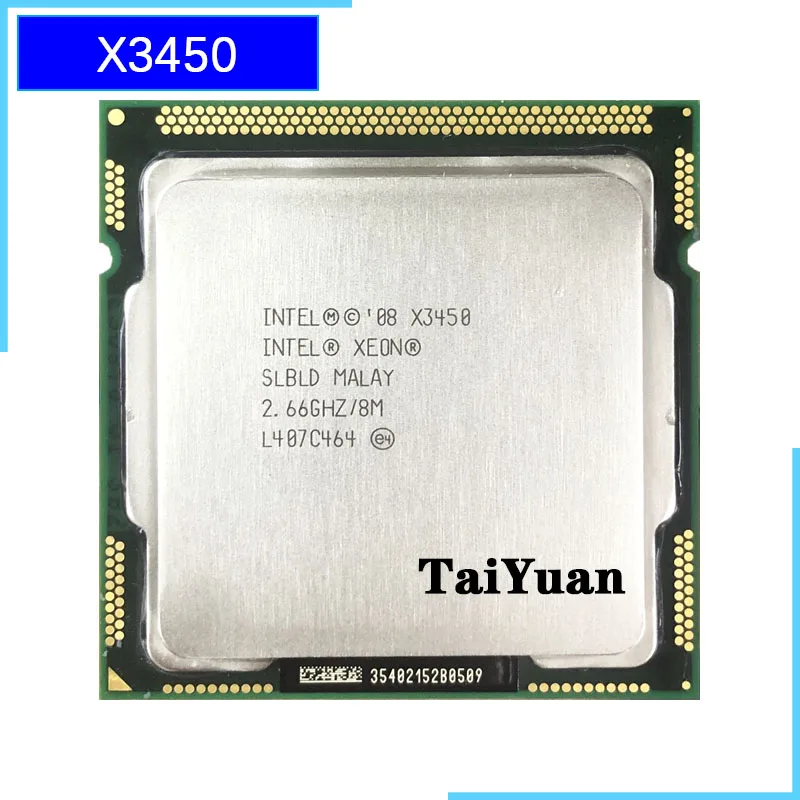 Процессор Intel Xeon X3450 2 667 ГГц четырехъядерный 95 Вт Кэш-память 8 Мб тип разъема LGA 1156