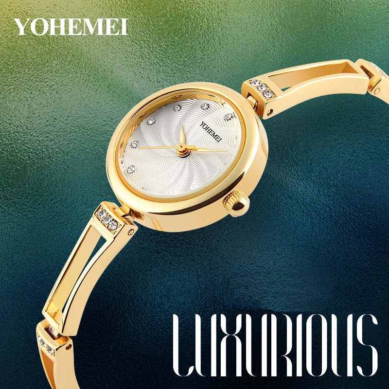 Yohemei Женская одежда Мода кварцевые часы ювелирные изделия застежка браслета
