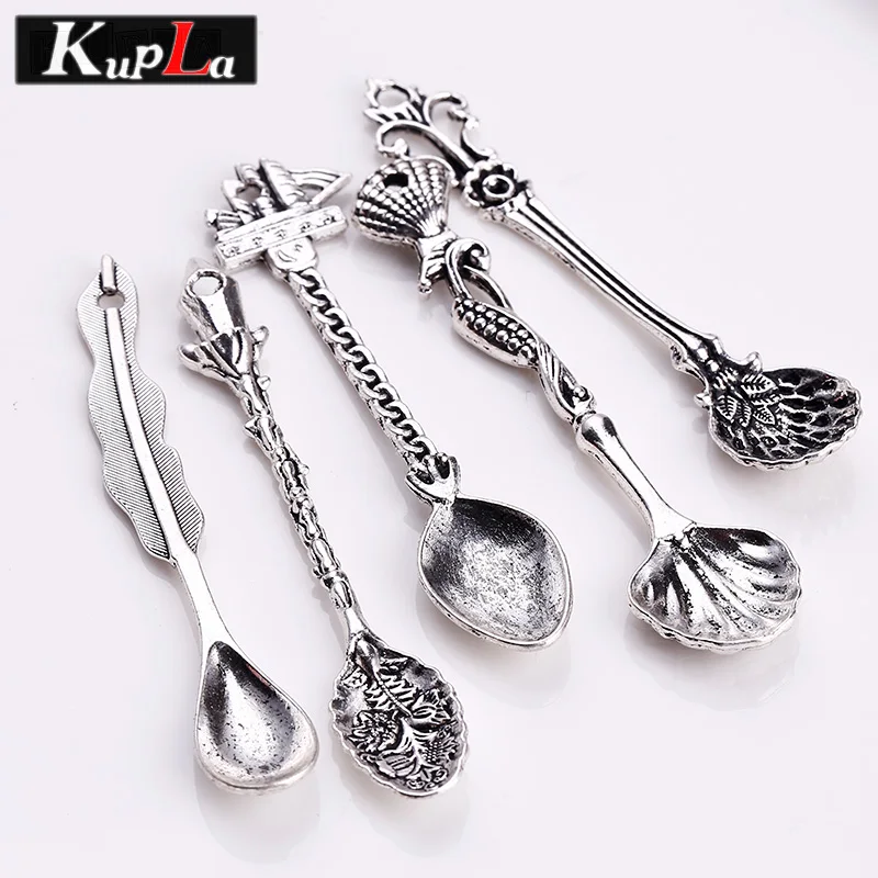 Винтажные металлические подвески ложки ручной работы модные для изготовления