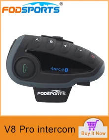 Fodsports 1200 м Мотоциклетный домофон Bluetooth шлем гарнитура мотоциклетный шлем домофон с FM подключением мобильного телефона BT-S2 Freedconn
