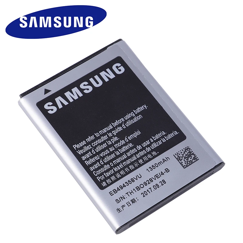 Оригинальный аккумулятор SAMSUNG EB494358VU для Samsung Galaxy Ace S5830 S5660 S7250D S5670 i569 I579 GT S6102 S6818 1350
