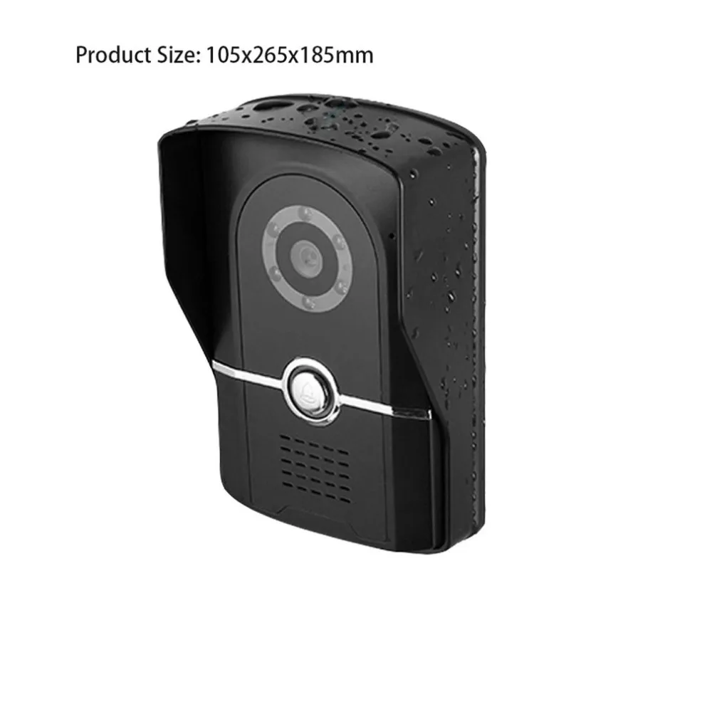 7 &quotдюймовый TFT сенсорный экран lcd цветной проводной видео дверной звонок Домофон