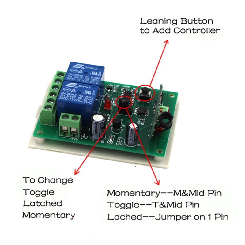 Пульт дистанционного управления с фиксированным кодированием 12 В 10 А 4282|control