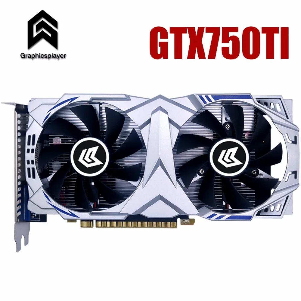 Графическая карта PCI E GTX750ti GPU 4G DDR5 для игрового ПК nVIDIA Geforce 4096 Мб|Видеокарты| |