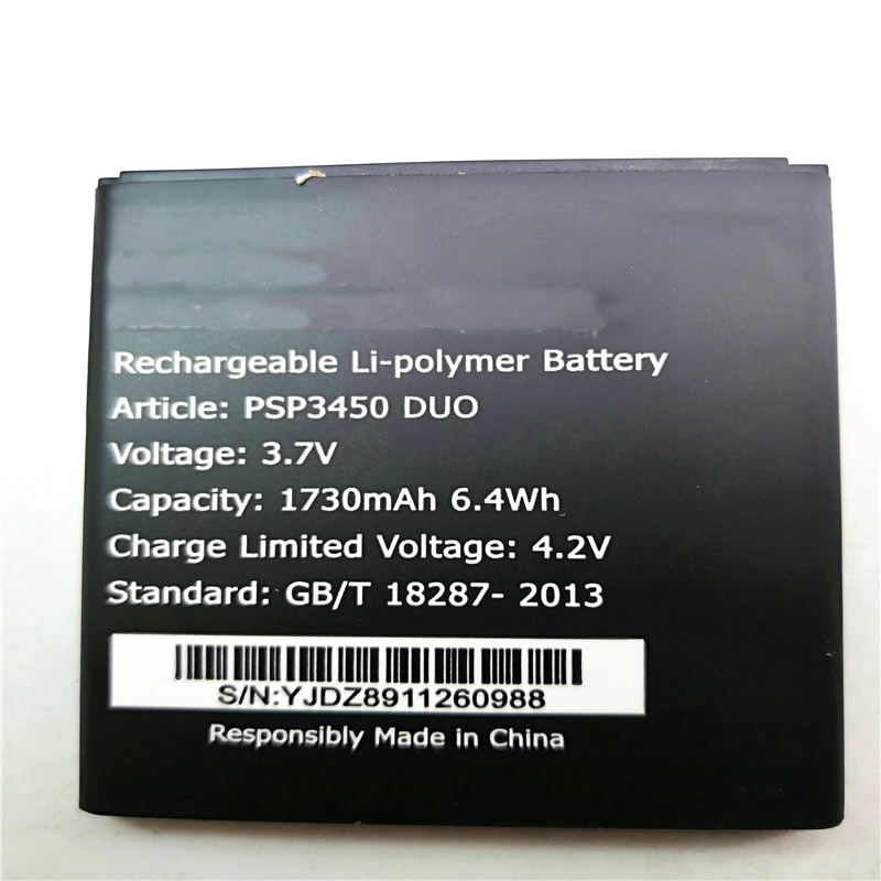 1 шт. Новинка Высокое качество PSP 3450 1730mah батарея для Prestigio MultiPhone DUO с подставка