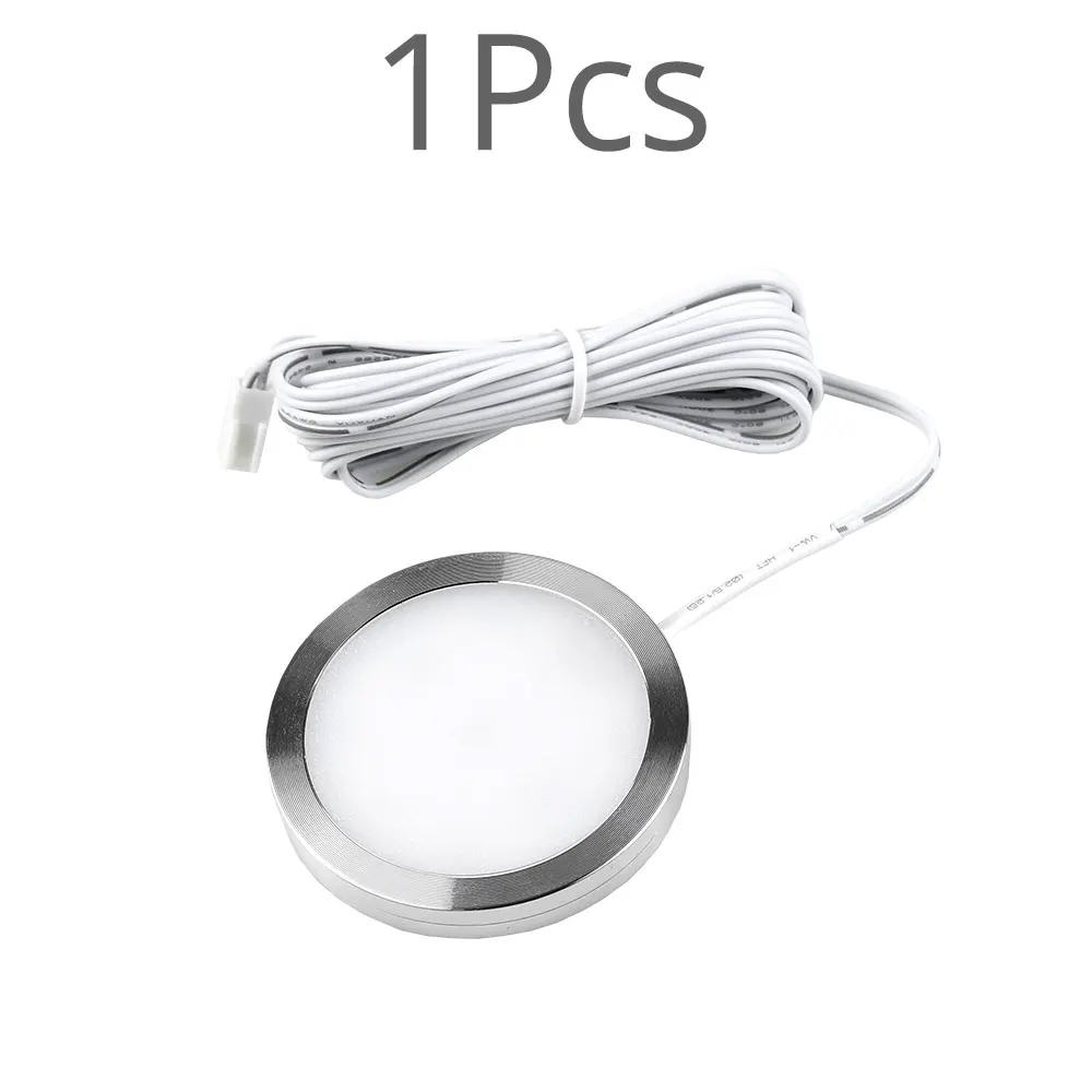 1 pcs light 2,5 Вт 12 В DC Точечный светильник светодиодный под шкафом кухонный свет пульт дистанционного управления шкаф для ключей освещение для кухонного шкафа домашние ночные светильники - Цвет: 1 pcs light