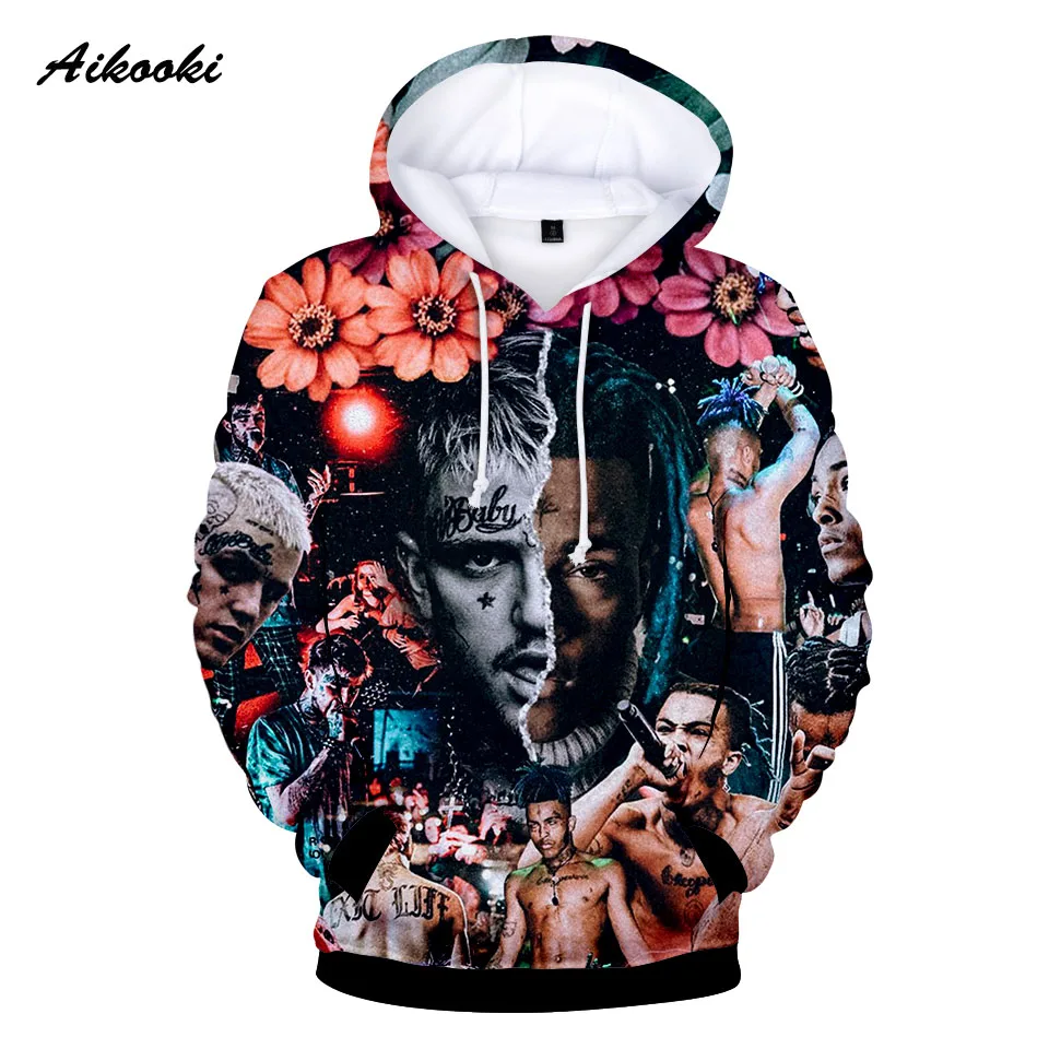Aikooki/осенне зимняя популярная толстовка с 3D принтом Xxxtentacion для мужчин/женщин
