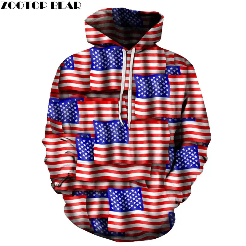 

Несколько аналогичных моделей 3D Толстовка для мужчин пуловер толстовка США Толстовка с рисунком флага повседневное, Толстовка Модные мужс...
