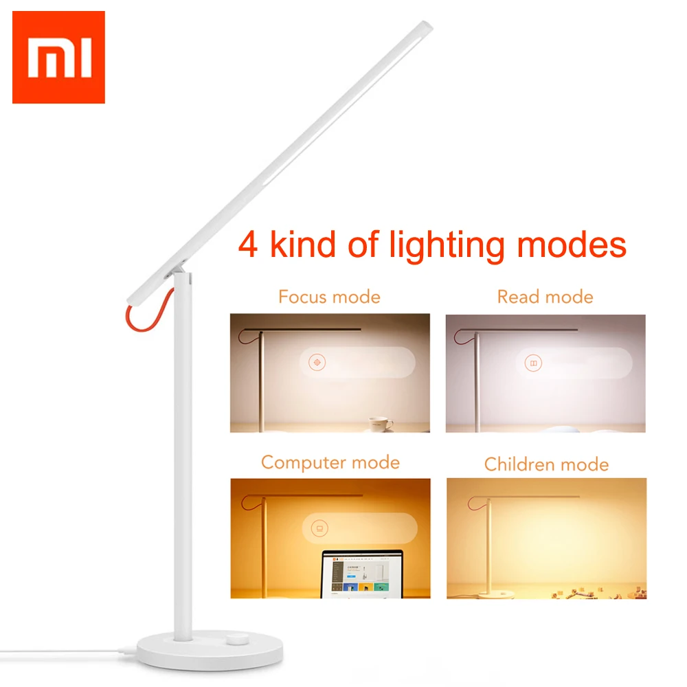Умная Светодиодная настольная лампа Xiaomi Mijia Mi оригинальная Настольная с