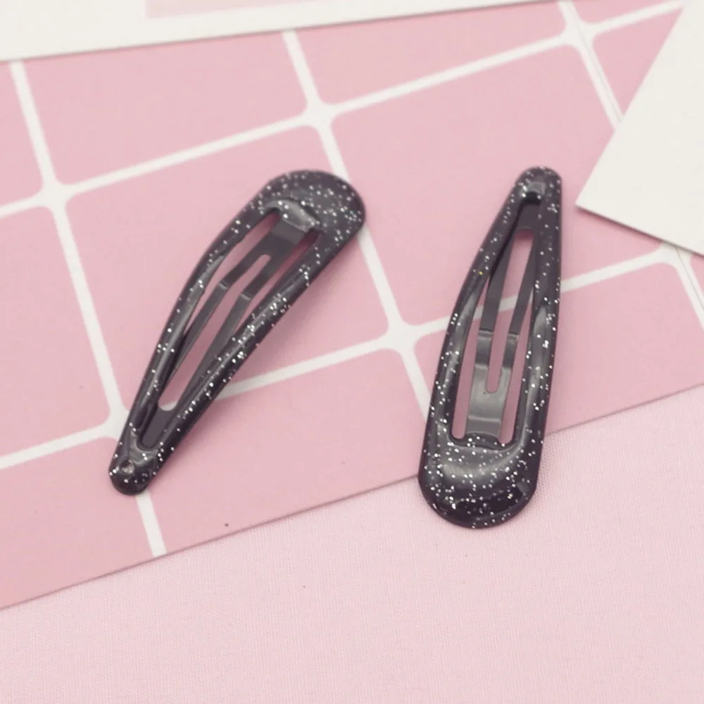 5 шт. см блестящие заколки для волос зажим детей детские металлические аксессуары