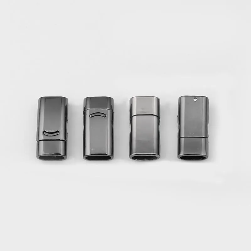 3 комплекта плоская Магнитная застежка пистолет Черная плоский 10x5 5 мм кожаный