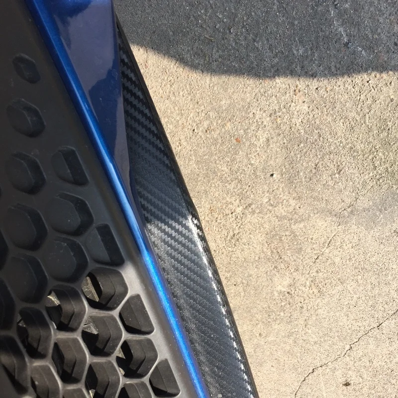 Наклейка на передний бампер из углеродного волокна для Smart forfour 2015 2016 2017 защитные