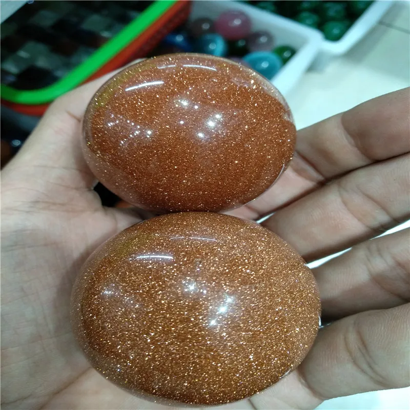 1 шт. естественный звездный свет золотой песок камень шар кварцевый кристалл