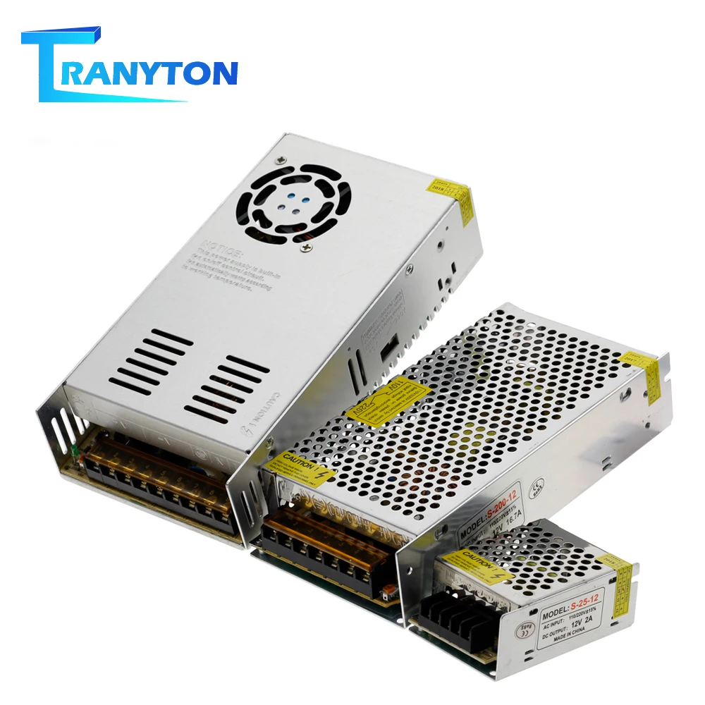 

Lighting Transformers AC110-220V to DC12V LED Driver Unit for LED Strip Lights High Quality 12V Power Supply Adapter 1A 2A 5A