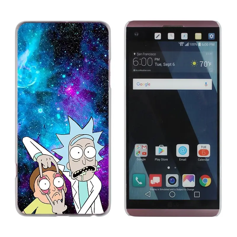 design 02 Рик и Морти чехол для телефона для LG G6 крышка для LG G6 G600 Q6 K8 K10 K8 K9 K10 V20 V30 G5 G7 G4 G3 - Цвет: design 02