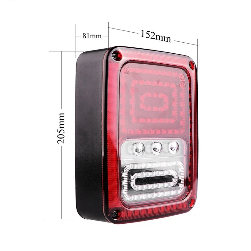Undoeve LED Rear Signal Reverse Tail Light for 07-15 Jeep Wrangler JK Taillight Brake Lamp Backup Running Lamps | Автомобили и