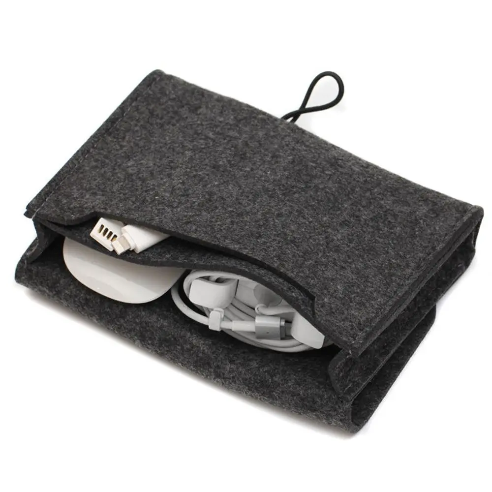 1 шт. фетровая сумка для хранения USB-кабелей и мышей | Дом сад