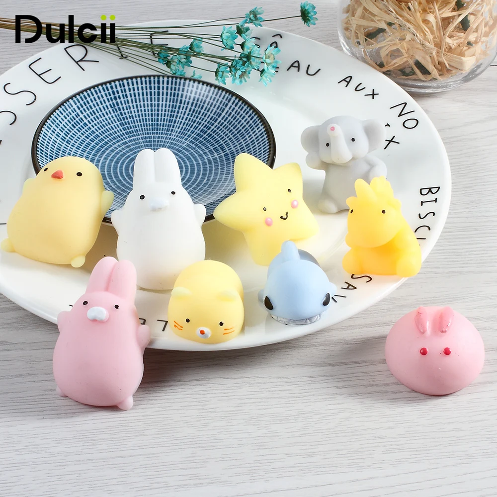 Squishy Star Аксессуары для телефона Kawaii Mini Мягкие силиконовые Squishi животные рука