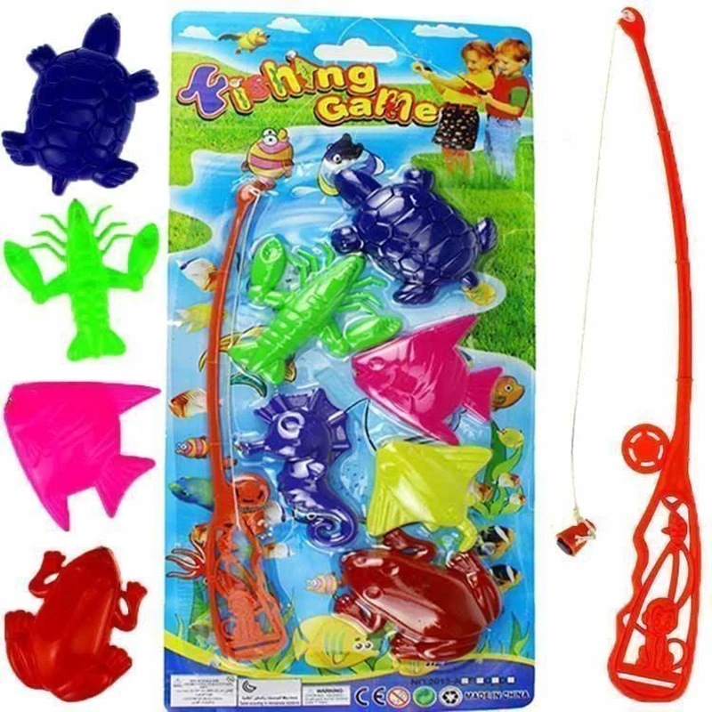 7 шт./компл. Детские магнитные игрушки для рыбалки родителей и детей детские